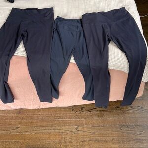Three pairs of Zella leggings